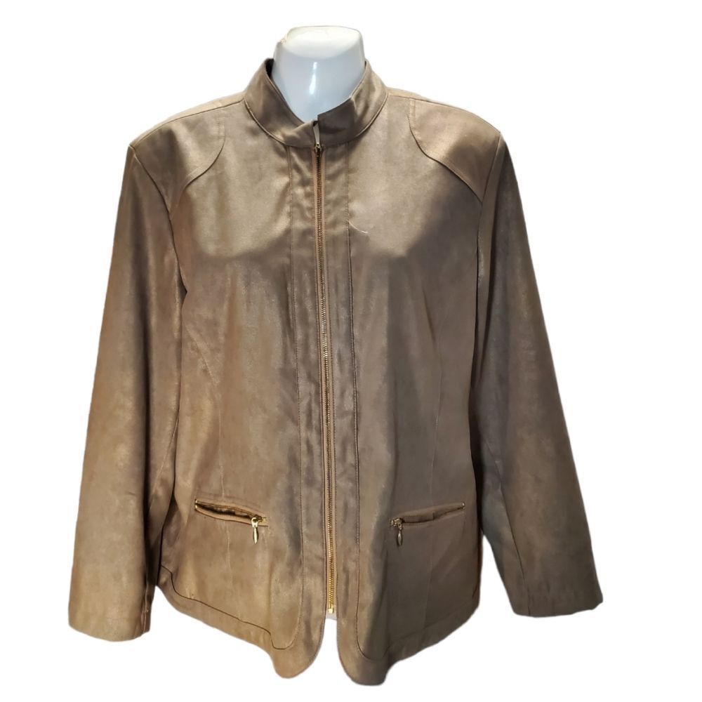 ADDITIONS BY CHICOS classy moto jacket L